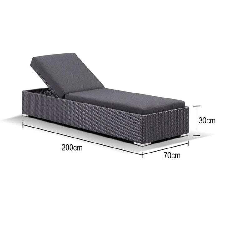 Buy Outdoor Wicker Sun Lounge – Adjustable