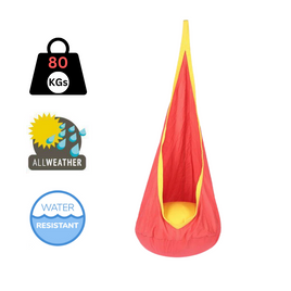 red-and-yellow-waterproof-outdoor-sensory-swing-pod-chair