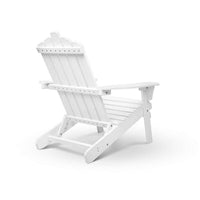 2 PC White Foldable Deck Chair & Side Table-Siesta Hammocks