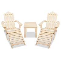 5 PC Natural Set Chairs & Side Table-Siesta Hammocks