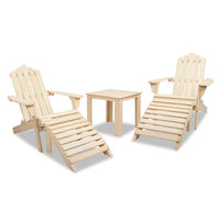 5 PC Natural Set Chairs & Side Table-Siesta Hammocks