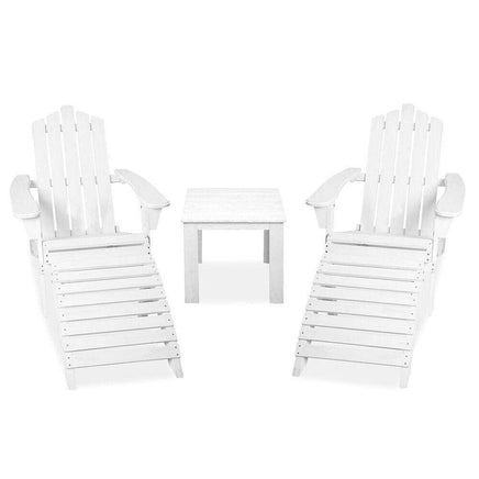 5 PC White Set Chairs & Side Table-Siesta Hammocks