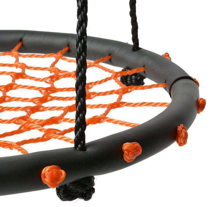 60cm Orange Round Spider Web Nest Swing-None-None-Siesta Hammocks