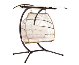    outdoor-furniture-hanging-swing-chair-egg-hammock-pod-wicker-2-person-latte-siesta-hammocks