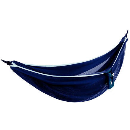 Mesh Double Hammock in Navy and Turquoise