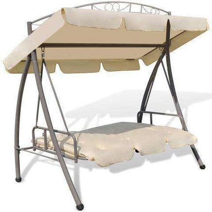 Arch Outdoor Swing Chair/bed Canopy (Sand White)-Siesta Hammocks