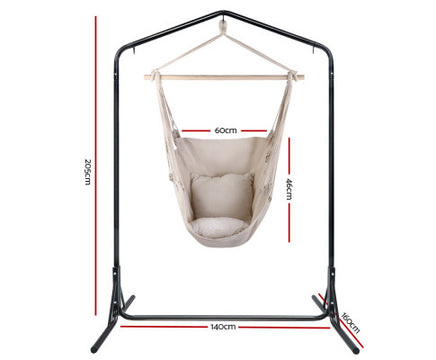 beige-hanging-hammock-chair-with-double-hammock-chair-stand-dimension