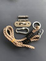 Blue Waterproof Outdoor Sensory Swing Pod Chair-1x Screw Hook Pack + Tree Straps +$29.95-Siesta Hammocks