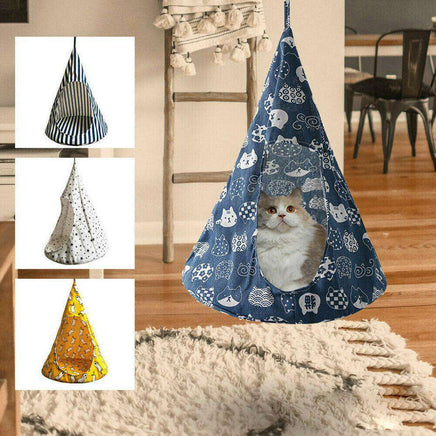 Cat Tent Hammock-Blue-Small-Siesta Hammocks