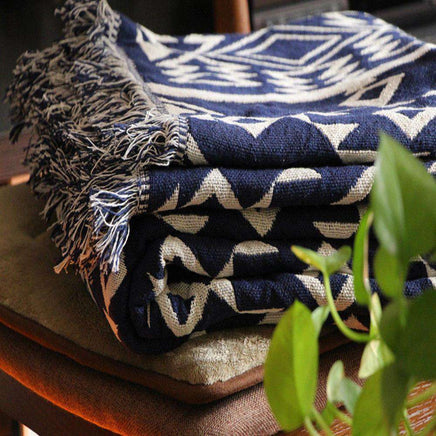 Cotton Sofa Blanket Throw Rug Chair-Siesta Hammocks