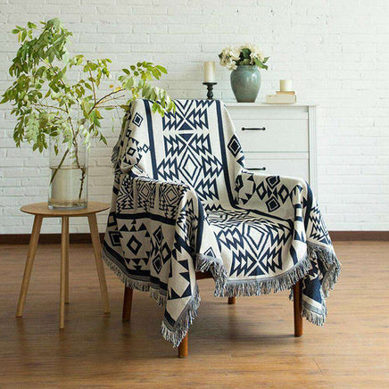 Cotton Sofa Blanket Throw Rug Chair-Siesta Hammocks
