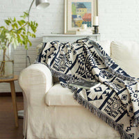 Cotton Sofa Blanket Throw Rug Chair-Siesta Hammocks