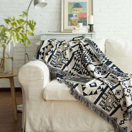 Cotton Sofa Blanket Throw Rug Chair-Siesta Hammocks