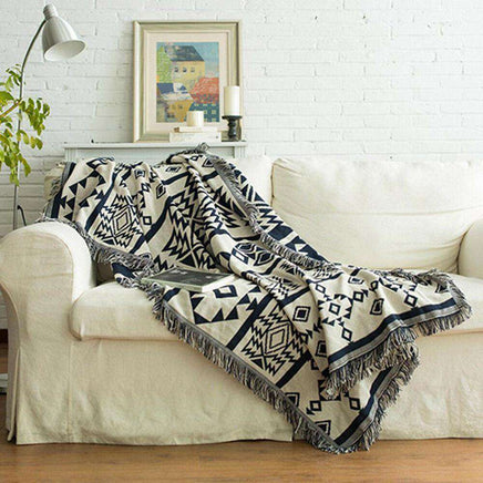 Cotton Sofa Blanket Throw Rug Chair-Siesta Hammocks