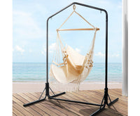 cream-tassel-hammock-chair-with-double-hammock-chair-stand-outdoor