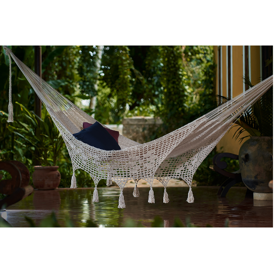 deluxe queen outdoor cotton hammock