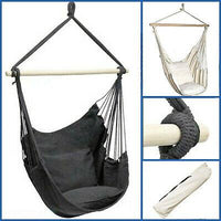 Deluxe Hanging Hammock Chair_in_black_colour