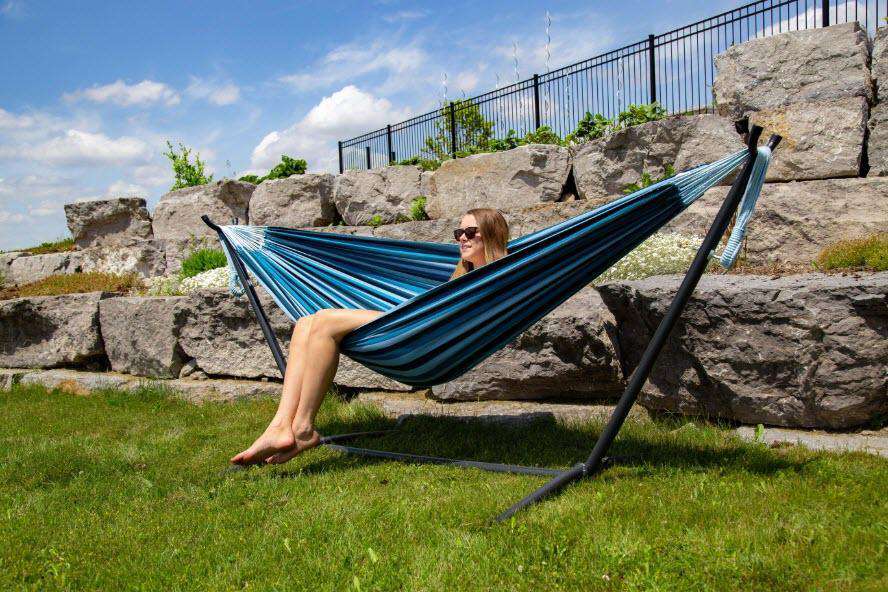 double-cotton-hammock-with-stand-blue-lagoon