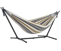 Double Cotton Hammock with Stand (Desert Moon)-Not Applicable-Siesta Hammocks