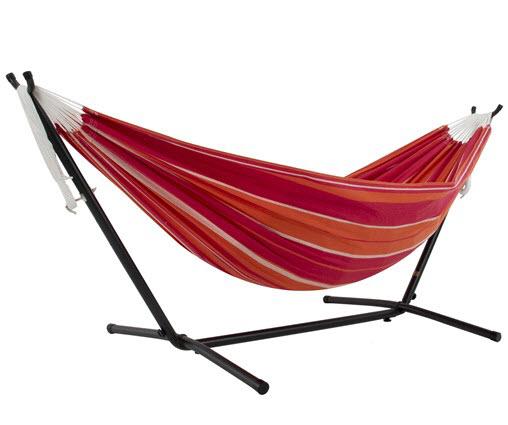 double cotton hammock with stand mimosa