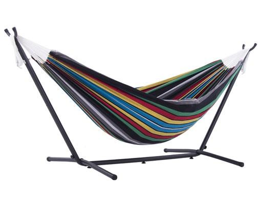 double cotton hammock with stand rio night