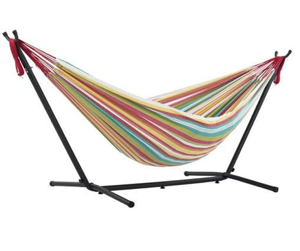 Double Cotton Hammock with Stand (Salsa)-Not Applicable-Siesta Hammocks