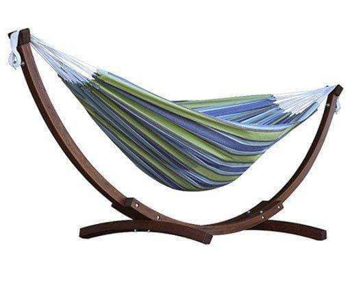 double size hammock with wooden frame oasis