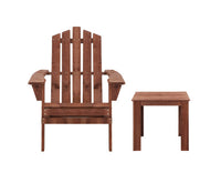 Double Wooden Outdoor Beach Deck Chair