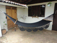 Family Size Nicaraguan Hammock (Black)-Siesta Hammocks