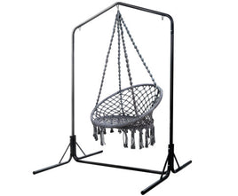 grey-hammock-chair-with-double-hammock-chair-stand