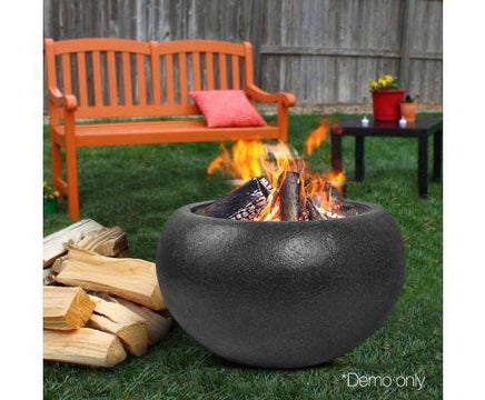 Grillz Outdoor Portable Lightweight Oval Fire Pit-Siesta Hammocks