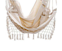 Hammock Chair in Cream with Tassels-Siesta Hammocks