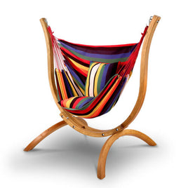 Hammock Chair with Wooden Hammock Stand