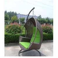 Hanging Swing Egg Chair Rattan In Outdoor Pod Basket with Armrest-Siesta Hammocks