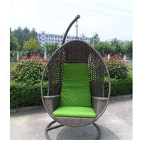 Hanging Swing Egg Chair Rattan In Outdoor Pod Basket with Armrest-Siesta Hammocks