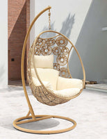 Havana Hanging Egg Chair | Pod Chair Outdoor Wicker Patio Garden Backyard-Metro SYD/CANB/MELB/BRIS AND G'COAST Only - $99.00-Siesta Hammocks
