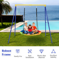 heavy-duty-a-frame-steel-swing-stand-all-steel-metal-swing-frame-wground-stakes-robust-frame