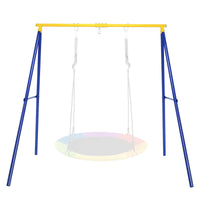 heavy-duty-a-frame-steel-swing-stand-all-steel-metal-swing-frame-wground-stakes