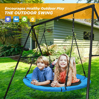 100cm Swing Outdoor with Metal A-frame Swing Set