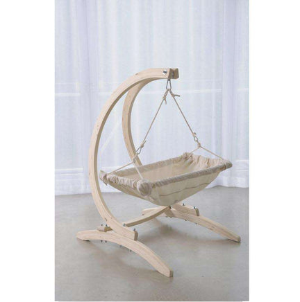 Kaya Natura baby hammock & Wooden Carello baby stand-Siesta Hammocks