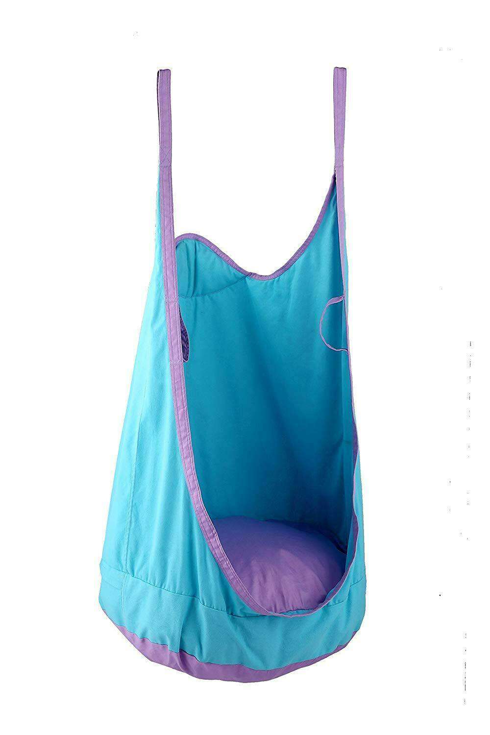 large kids swing hammock pod chair rope hanging seat nest indoor outdoor