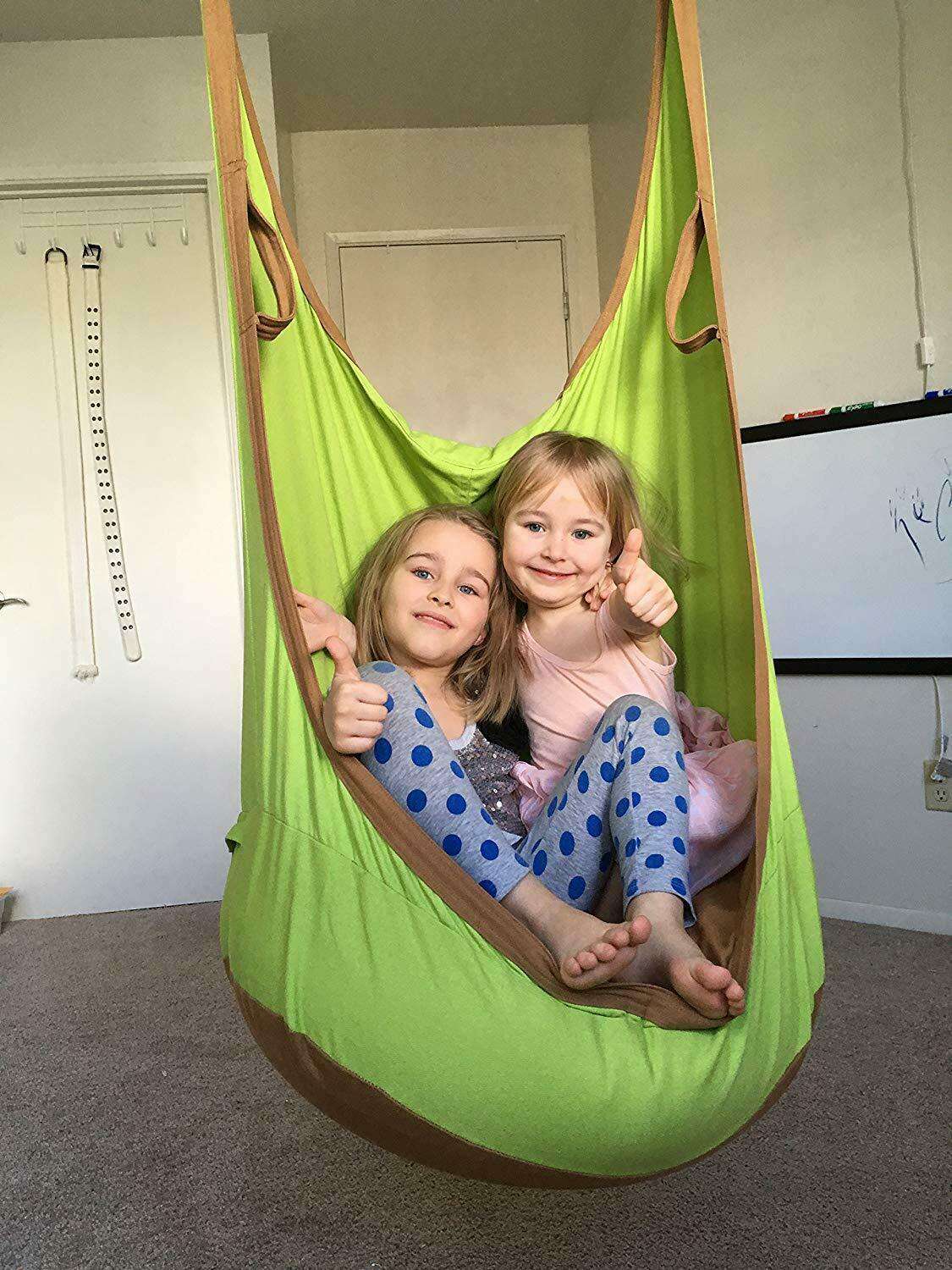 large-kids-swing-hammock-pod-chair-rope-hanging-seat-nest-indoor-outdoor