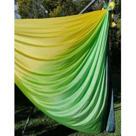 Large Tritone Silky Nylon Wrap Swing (Yellow Green) (450x250cm)-None-None-Siesta Hammocks