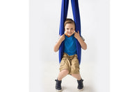 Lycra Sensory Swing in Blue Colour front view