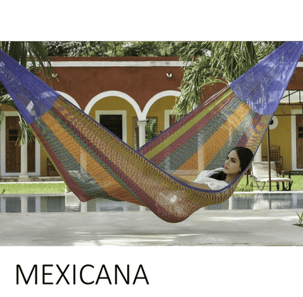 Mexican Jumbo Outdoor Cotton Hammock-Mexicana-None-Siesta Hammocks