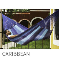 Mexican King Outdoor Cotton Hammock-Caribe-None-Siesta Hammocks