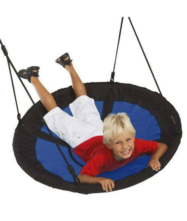 Nest Swing Swibee BLUE/BLACK With Adjustable PP Ropes (sensory swing)-Siesta Hammocks