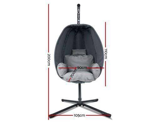Outdoor Furniture Egg Hammock Hanging Swing Chair Pod Lounge Chairs
