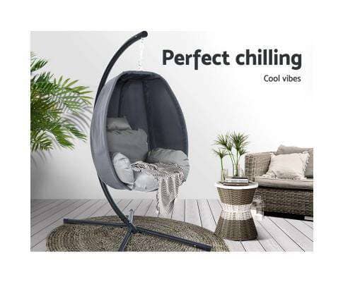Outdoor Furniture Egg Hammock Hanging Swing Chair Pod Lounge Chairs
