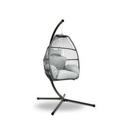 outdoor-furniture-egg-hammock-hanging-swing-chair-stand-pod-wicker-grey